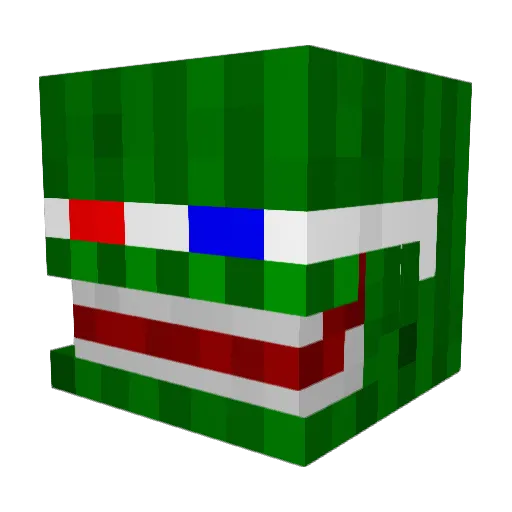 gerry105 Minecraft avatar head, 3D render