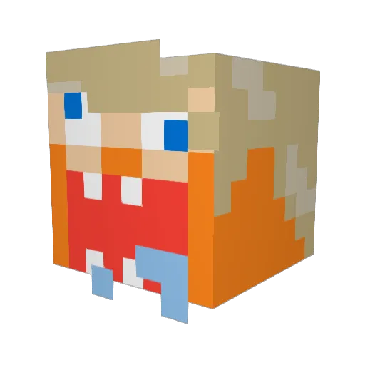 gershill Minecraft avatar head, 3D render