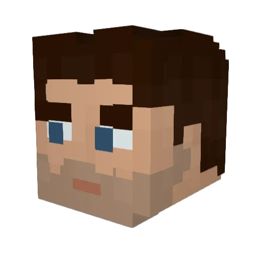 gersinn Minecraft avatar head, 3D render