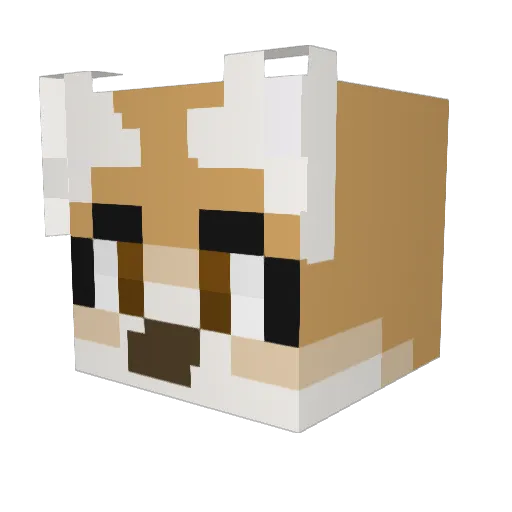 gertrolerty Minecraft avatar head, 3D render