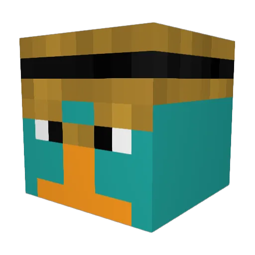 gertrudis10 Minecraft avatar head, 3D render