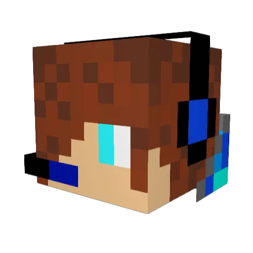 gertsch_1349 Minecraft avatar head, 3D render