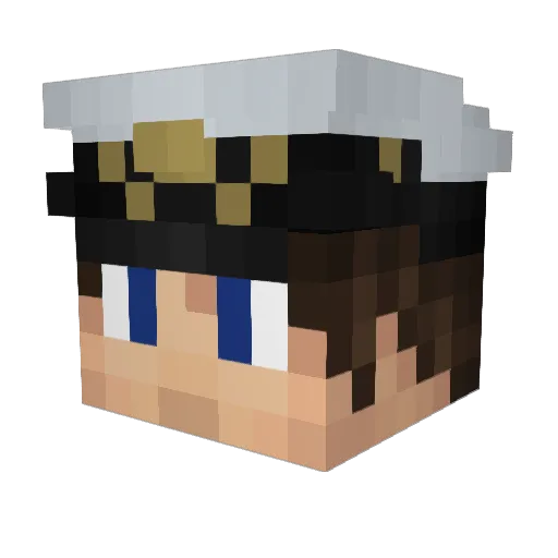 gerzog2000 Minecraft avatar head, 3D render