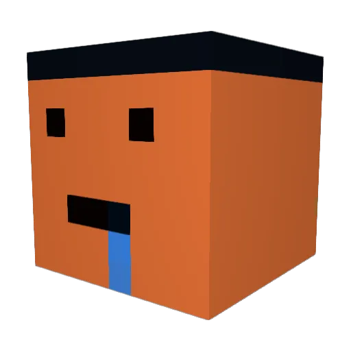 ges2743 Minecraft avatar head, 3D render