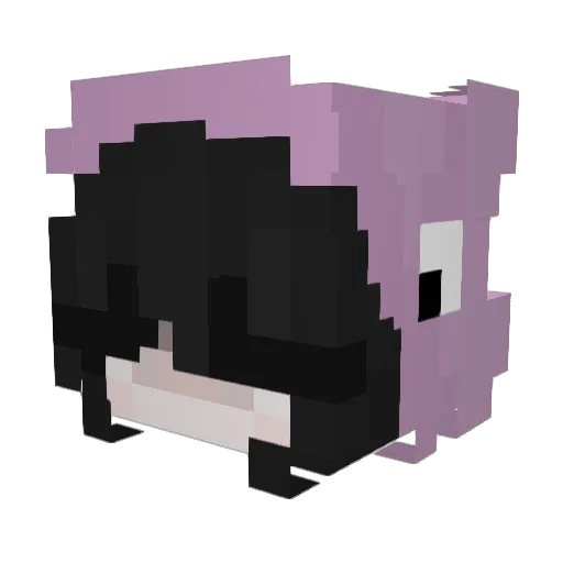 gesendet Minecraft avatar head, 3D render