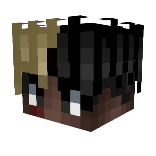 geserelo Minecraft avatar head, 3D render