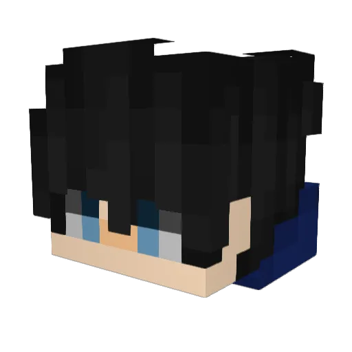 geskill Minecraft avatar head, 3D render
