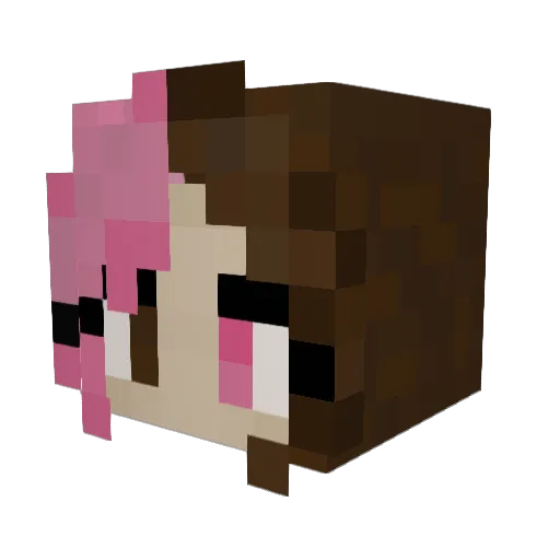 gesu42 Minecraft avatar head, 3D render