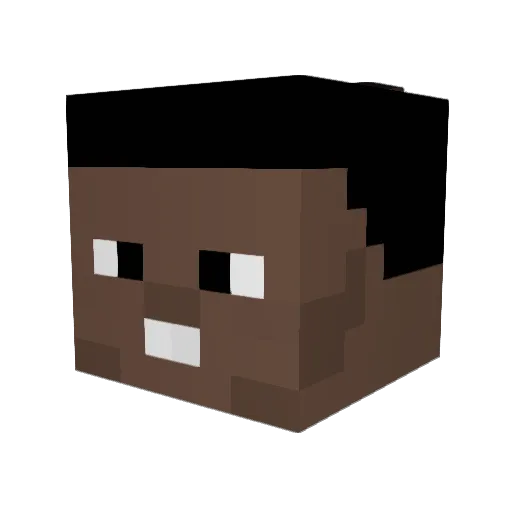 gesukri Minecraft avatar head, 3D render
