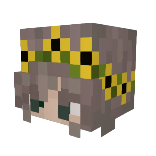 gesyyy Minecraft avatar head, 3D render
