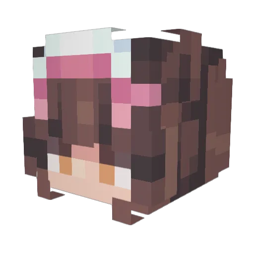 getAlifeXD Minecraft avatar head, 3D render