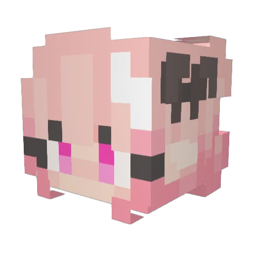 getLinux Minecraft avatar head, 3D render