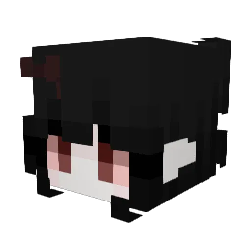 get_weed Minecraft avatar head, 3D render