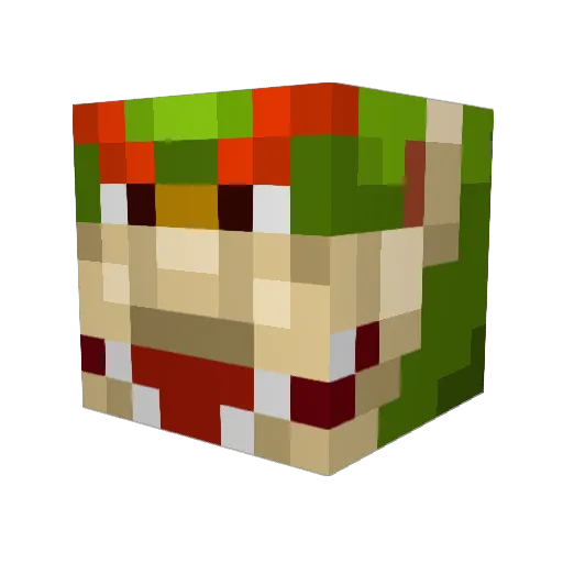 getbackibite Minecraft avatar head, 3D render
