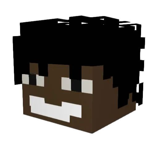 getbetter1 Minecraft avatar head, 3D render