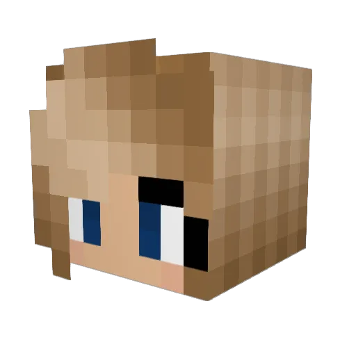 getbornkeepwarm Minecraft avatar head, 3D render