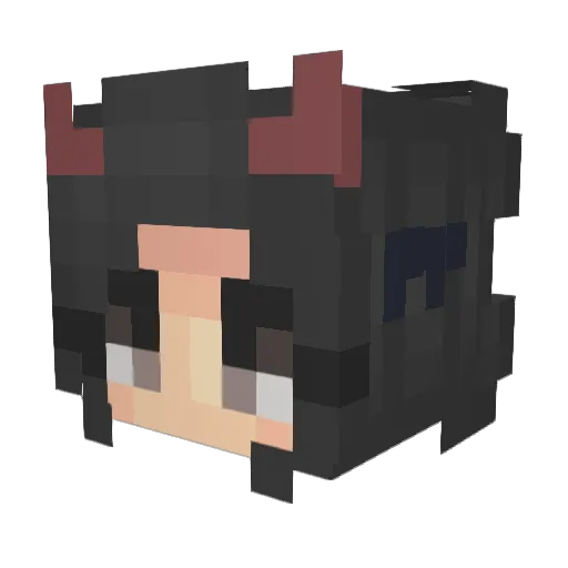 getfit Minecraft avatar head, 3D render