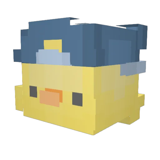 getgoodkids Minecraft avatar head, 3D render