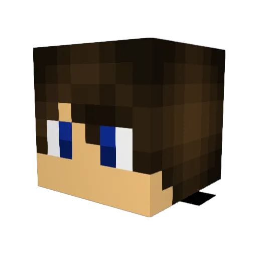 getmetrucking Minecraft avatar head, 3D render