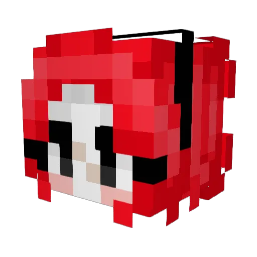 getmimed Minecraft avatar head, 3D render