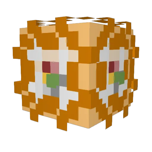 getrekt3000 Minecraft avatar head, 3D render