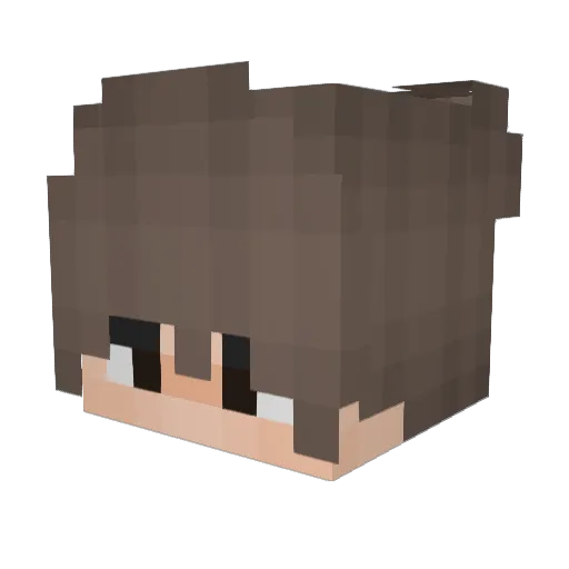 getretn Minecraft avatar head, 3D render