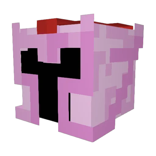 getva Minecraft avatar head, 3D render