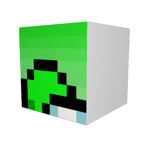 getzooted420 Minecraft avatar head, 3D render
