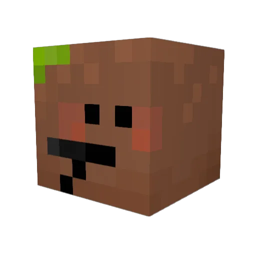 geuggom_17 Minecraft avatar head, 3D render