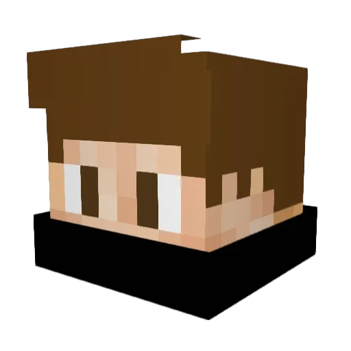 gewonsLP Minecraft avatar head, 3D render