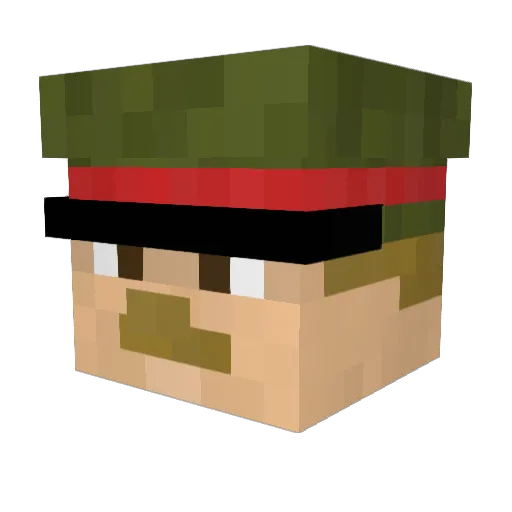 gewoon_Thijs Minecraft avatar head, 3D render