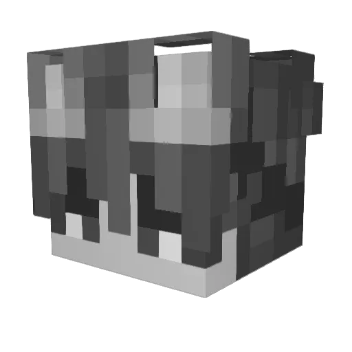 gewoonivi Minecraft avatar head, 3D render