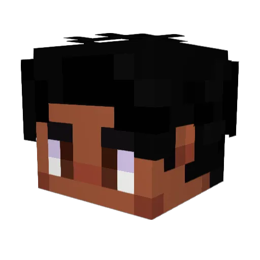 gextr Minecraft avatar head, 3D render
