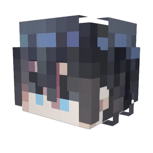 gezi_leasing Minecraft avatar head, 3D render
