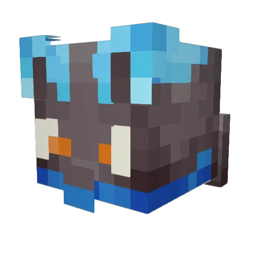 gfbr Minecraft avatar head, 3D render