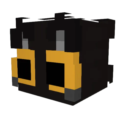 gffx Minecraft avatar head, 3D render
