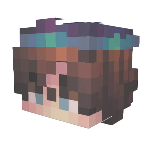 gfgf2000 Minecraft avatar head, 3D render