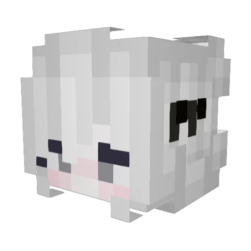 gfghl Minecraft avatar head, 3D render