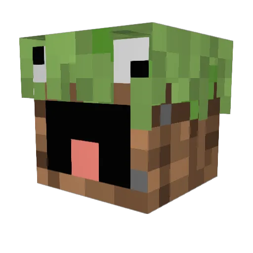 gfhdf Minecraft avatar head, 3D render