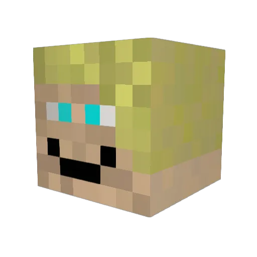 gfish123 Minecraft avatar head, 3D render