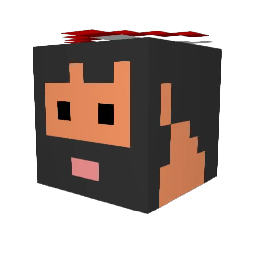 gflash99 Minecraft avatar head, 3D render