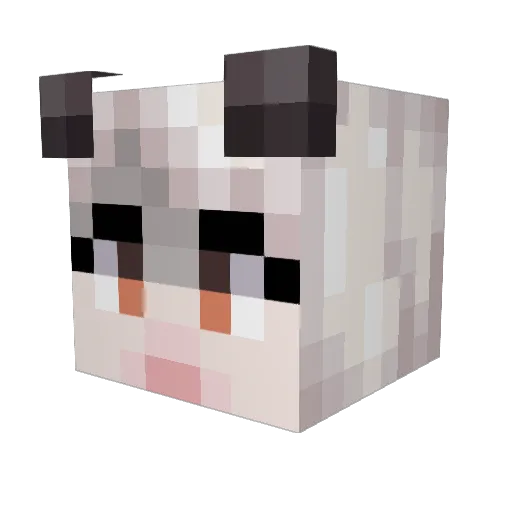 gfposs Minecraft avatar head, 3D render