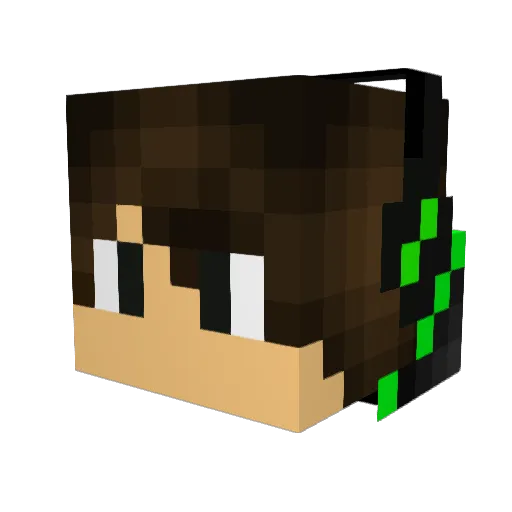 gfreier Minecraft avatar head, 3D render