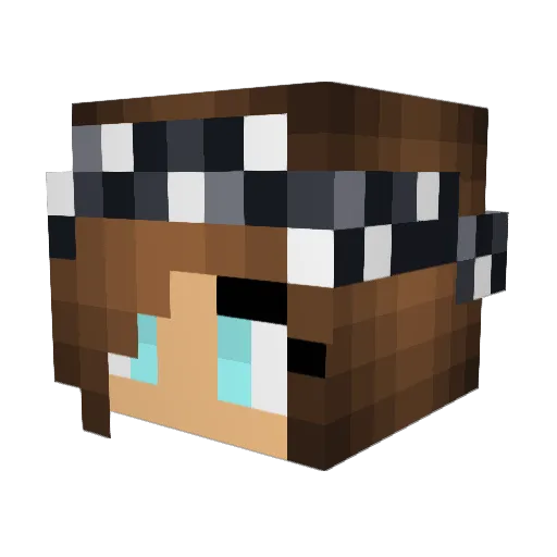 gfxdivine Minecraft avatar head, 3D render