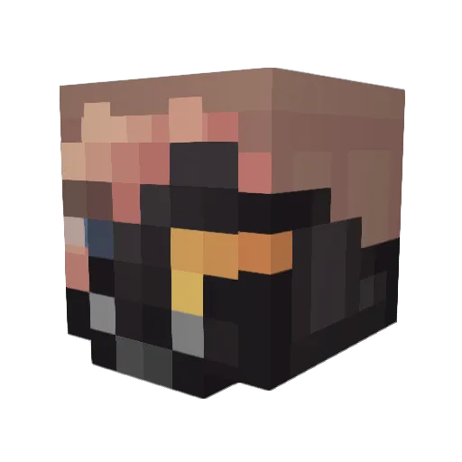 gfxsuper Minecraft avatar head, 3D render