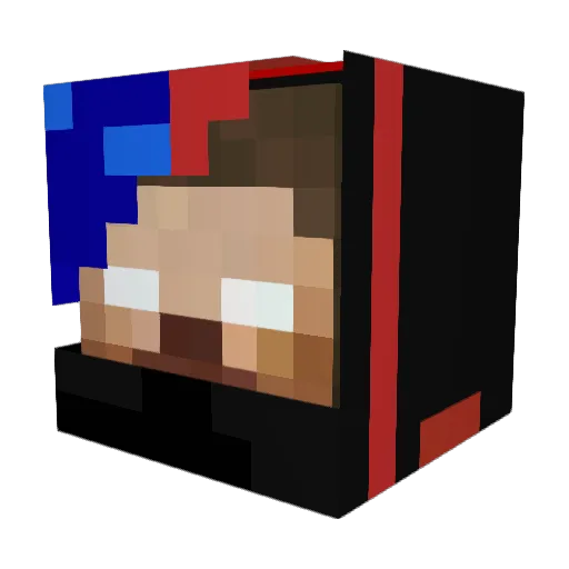 gg1002 Minecraft avatar head, 3D render