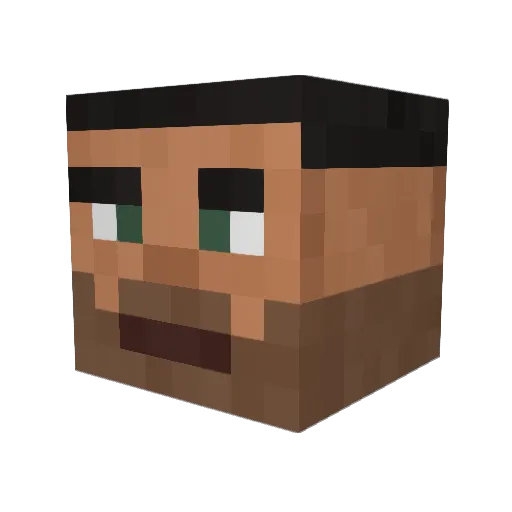 gg4999 Minecraft avatar head, 3D render