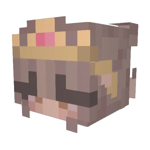 ggECliSiSPonsio Minecraft avatar head, 3D render