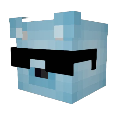 ggKHAZZ Minecraft avatar head, 3D render