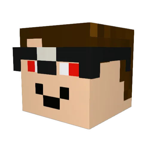 ggMarci Minecraft avatar head, 3D render